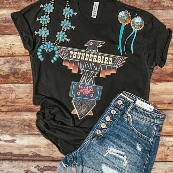 Thunderbird Western Handmade Graphic Tee - Picture 5 of 6